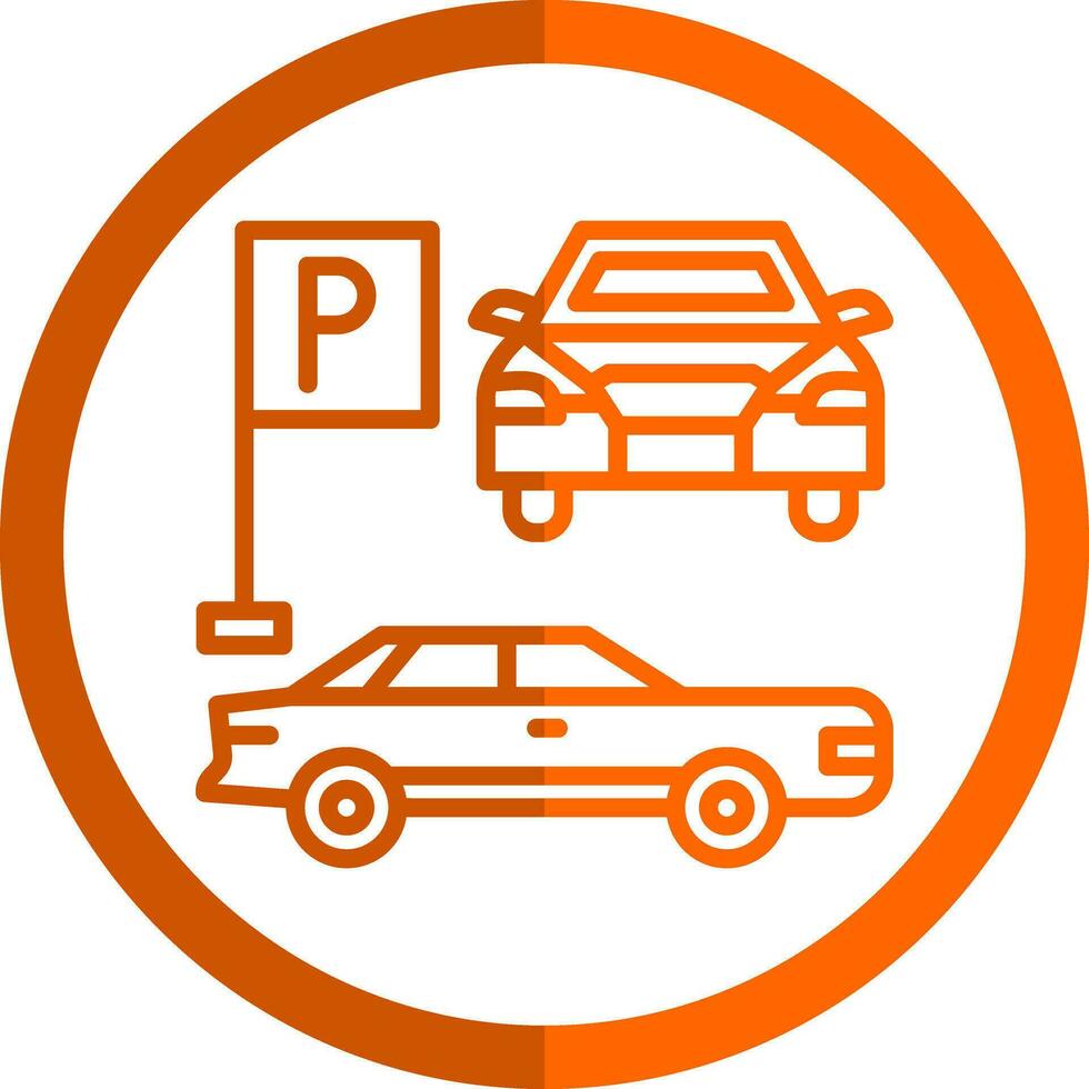 Parkplatz-Vektor-Icon-Design vektor