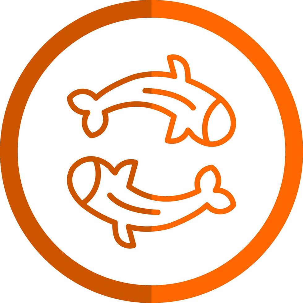 Koi Fisch Vektor Symbol Design