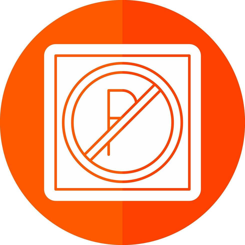 Nein Parkplatz Vektor Symbol Design