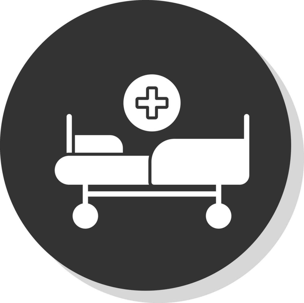 medizinisch Bett Vektor Symbol Design