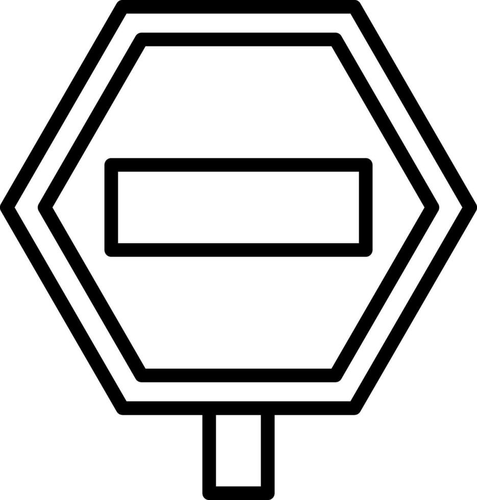 Straßenschild-Vektor-Icon-Design vektor