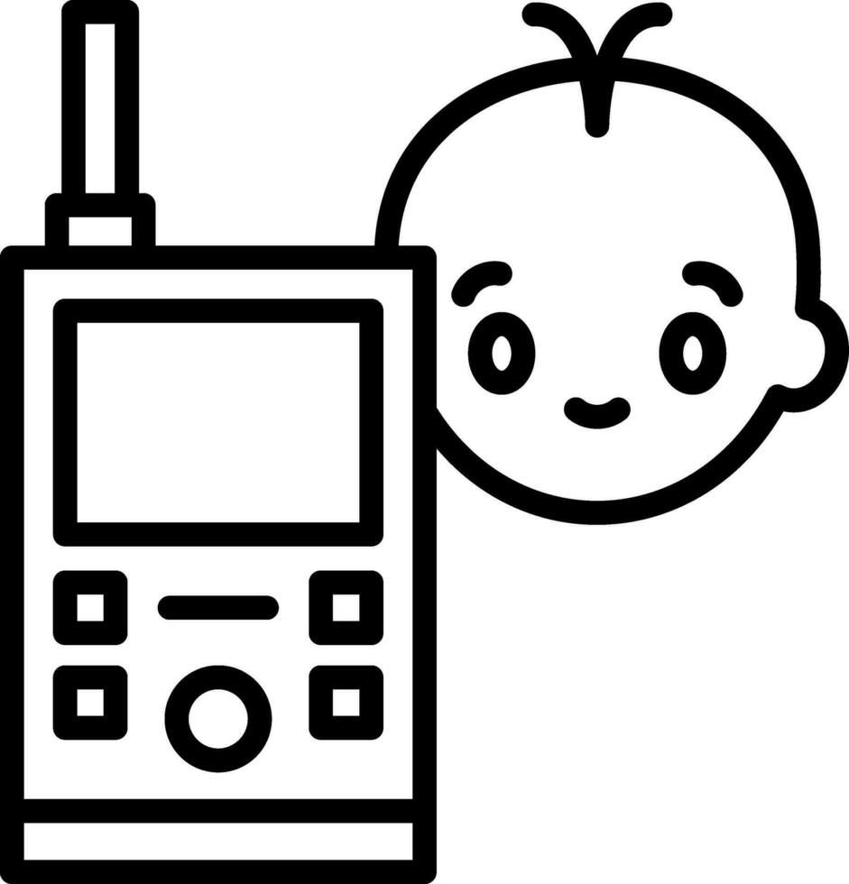 Babyphone-Vektor-Icon-Design vektor