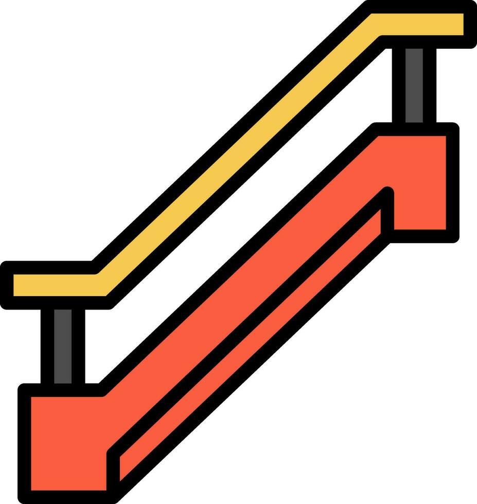 Rolltreppen-Vektor-Icon-Design vektor