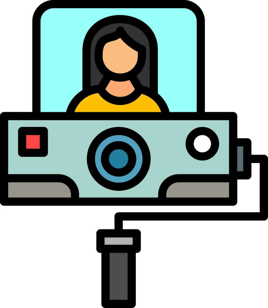 Vlogger-Vektor-Icon-Design vektor