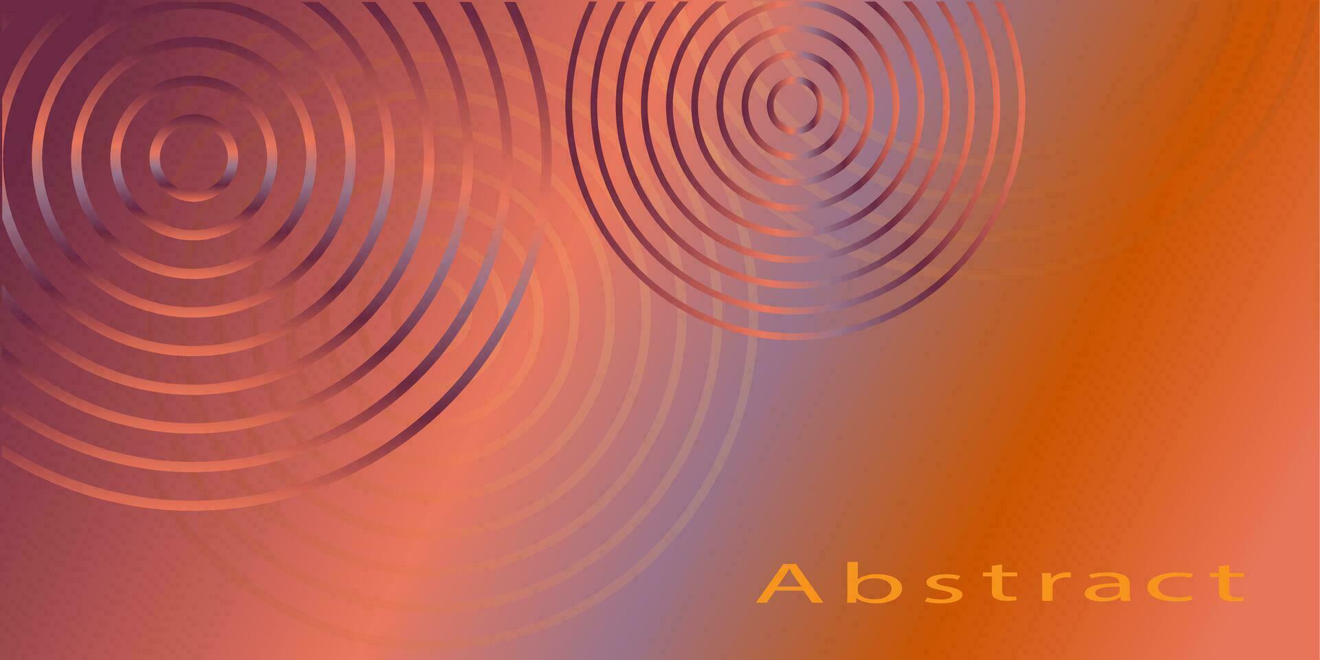 abstrakt Vektor Hintergrund Herbst Gruß Karte Hintergrund Vorlage Banner im Minimalismus Stil hell Orange rot Welle Linien Vektor eps10