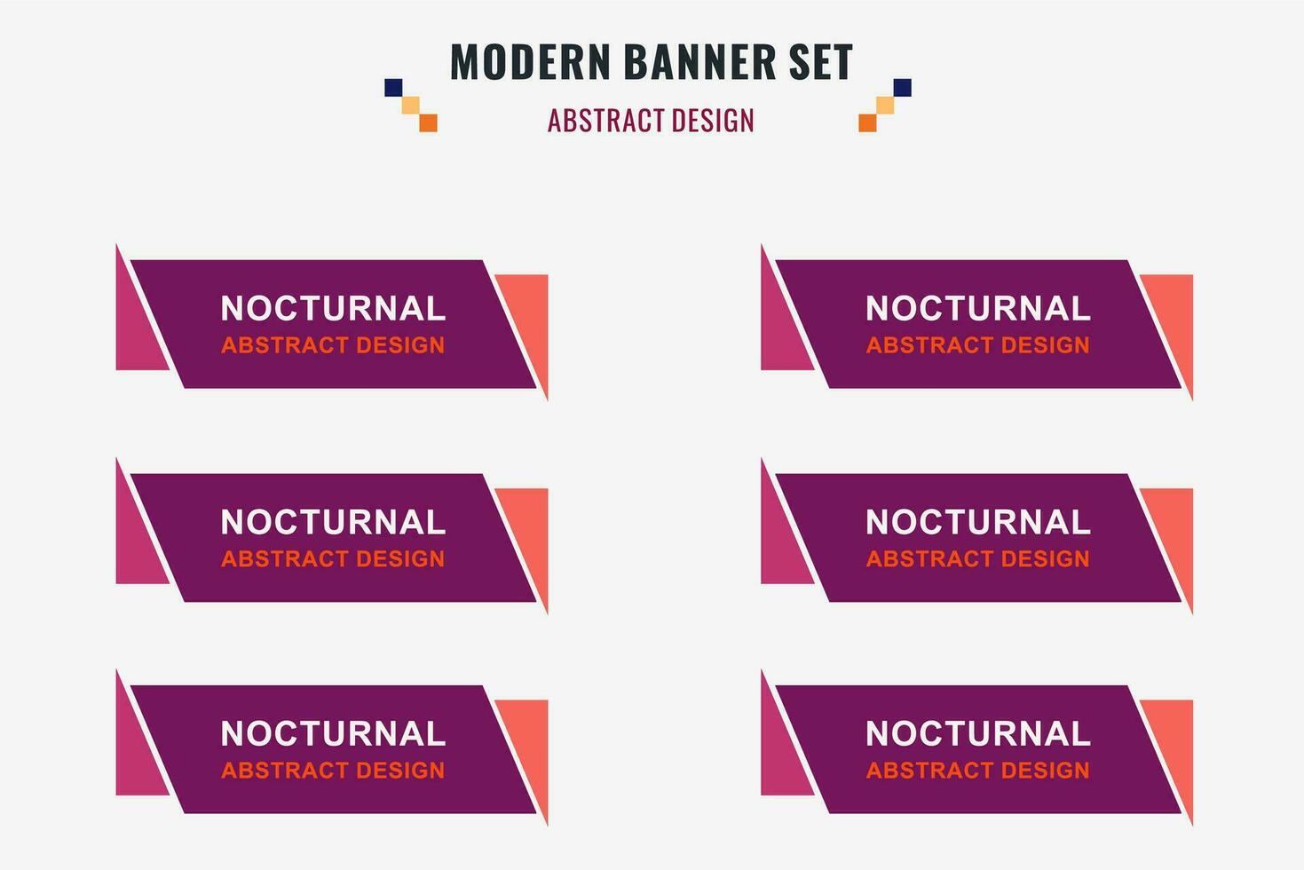 modern abstrakt vektor baner uppsättning. platt geometrisk form med annorlunda färger och annorlunda stil. mall för webb eller skriva ut design, redo till använda sig av.