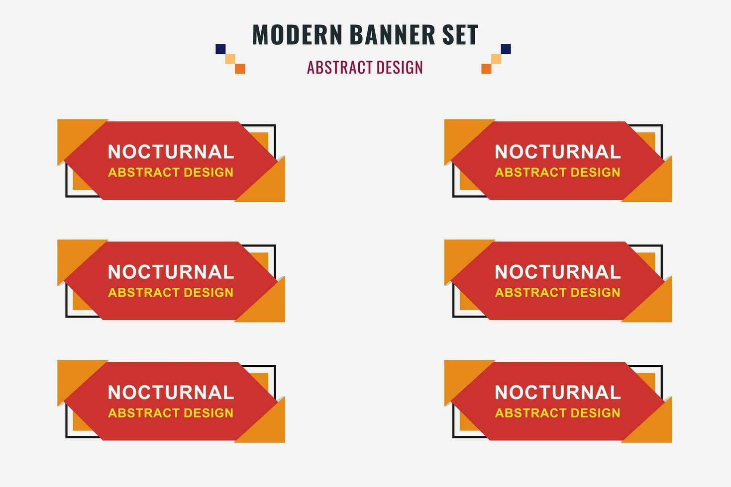 modern abstrakt Vektor Banner Satz. eben geometrisch gestalten mit anders Farben und anders Stil. Vorlage zum Netz oder drucken Design, bereit zu verwenden.