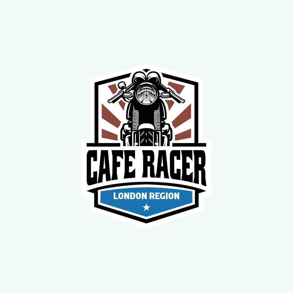 Cafe Rennfahrer Fahrrad Abzeichen Emblem Logo Vorlage einstellen Vektor isoliert