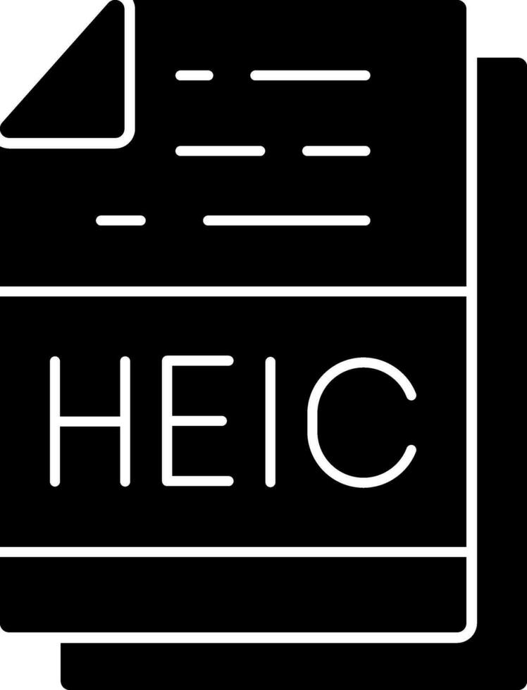 heic vektor ikon design