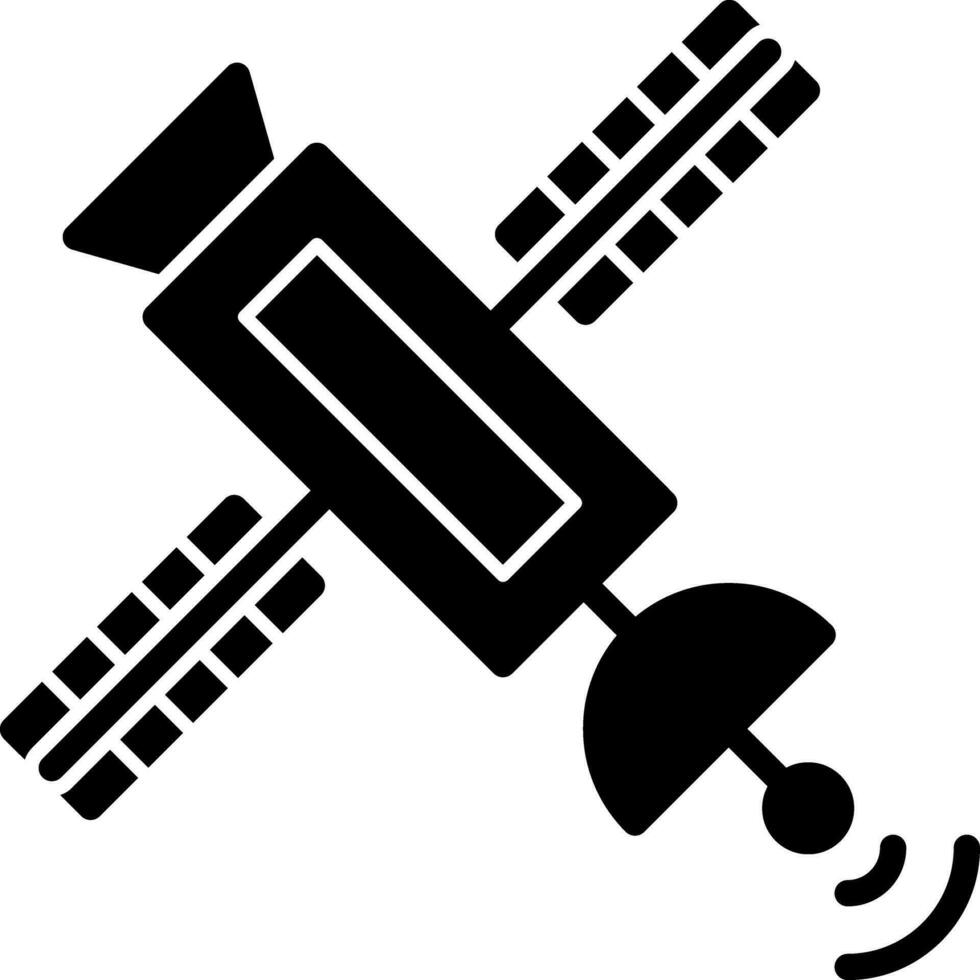 Satelliten-Vektor-Icon-Design vektor