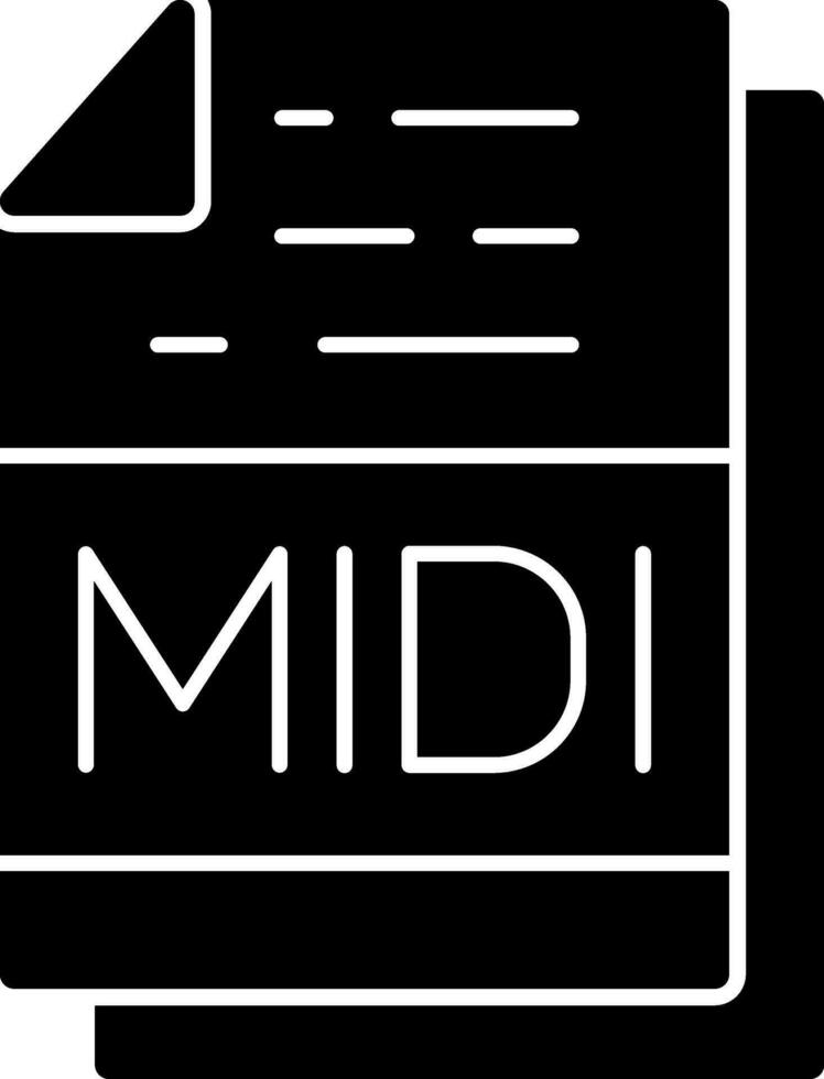 Midi- Vektor Symbol Design