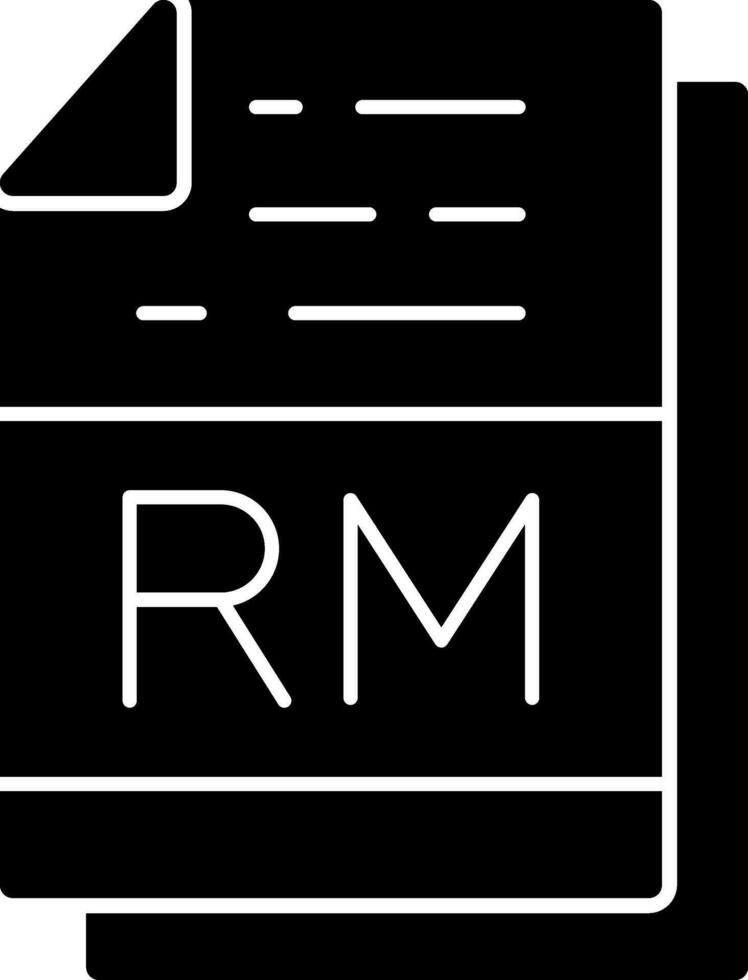 rm Datei Format Vektor Symbol Design