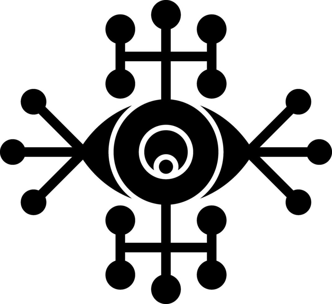 Cyber Auge Vektor Symbol Design