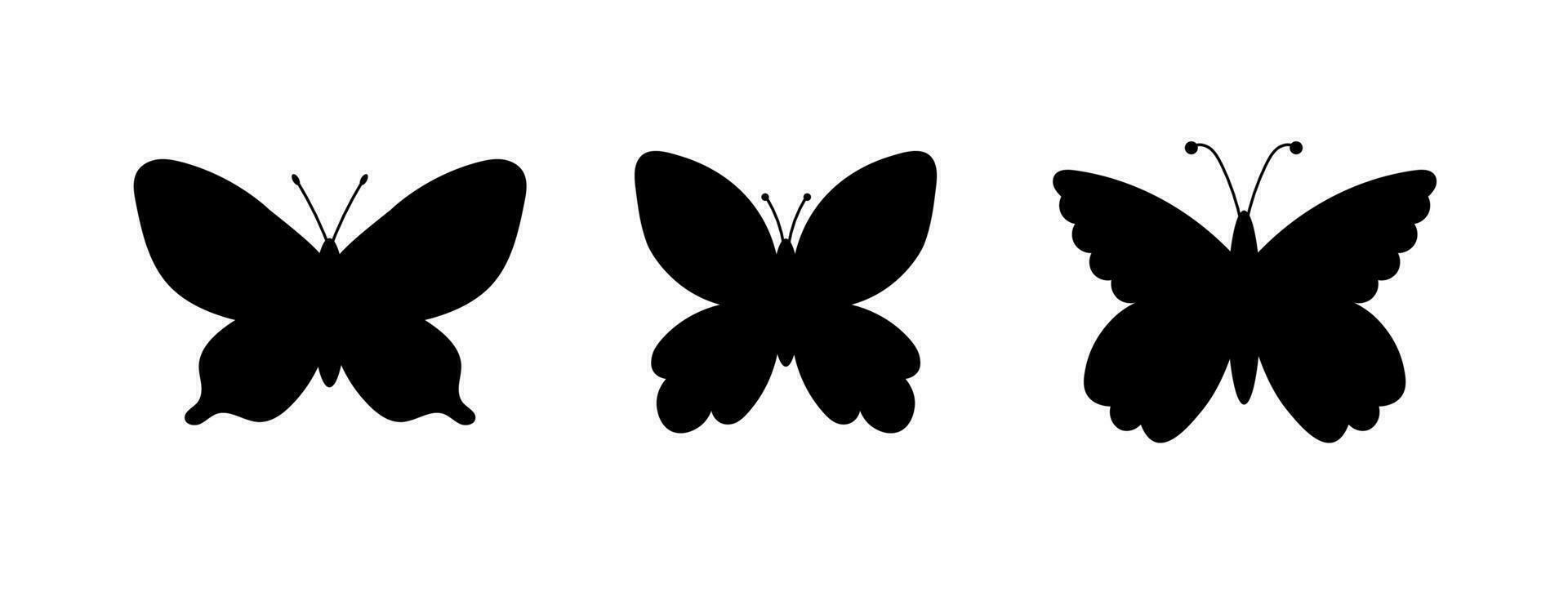 Schmetterling Silhouette Sammlung vektor