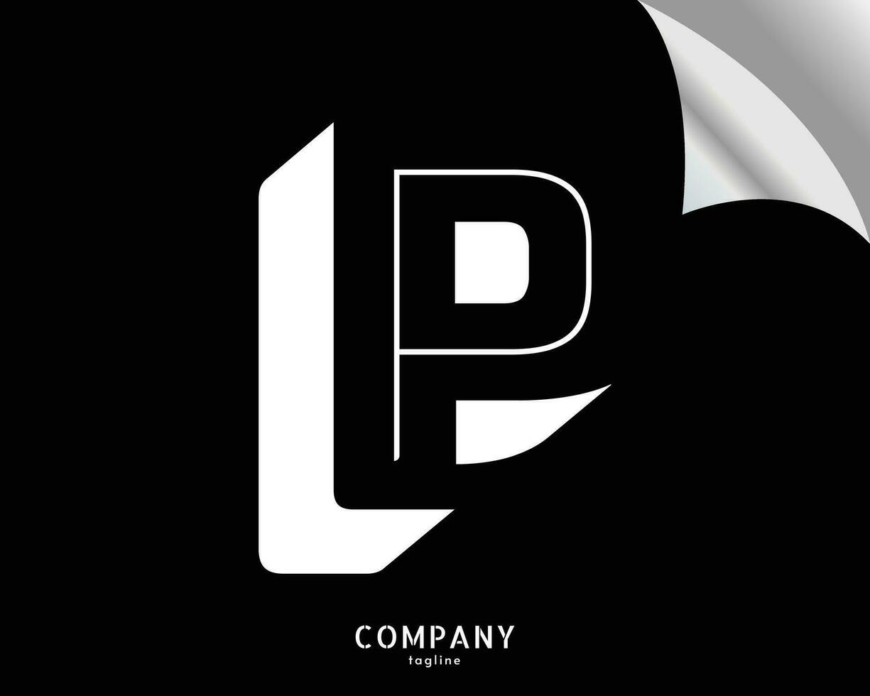 p brev logotyp vektor design mall element