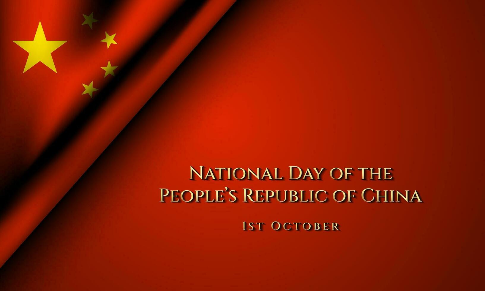 nationaltag der volksrepublik china hintergrunddesign. vektor