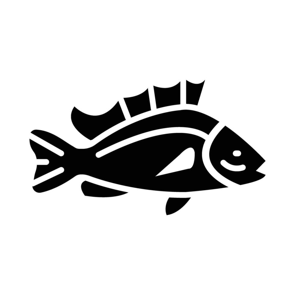 Steinfisch Vektor Glyphe Symbol zum persönlich und kommerziell verwenden.