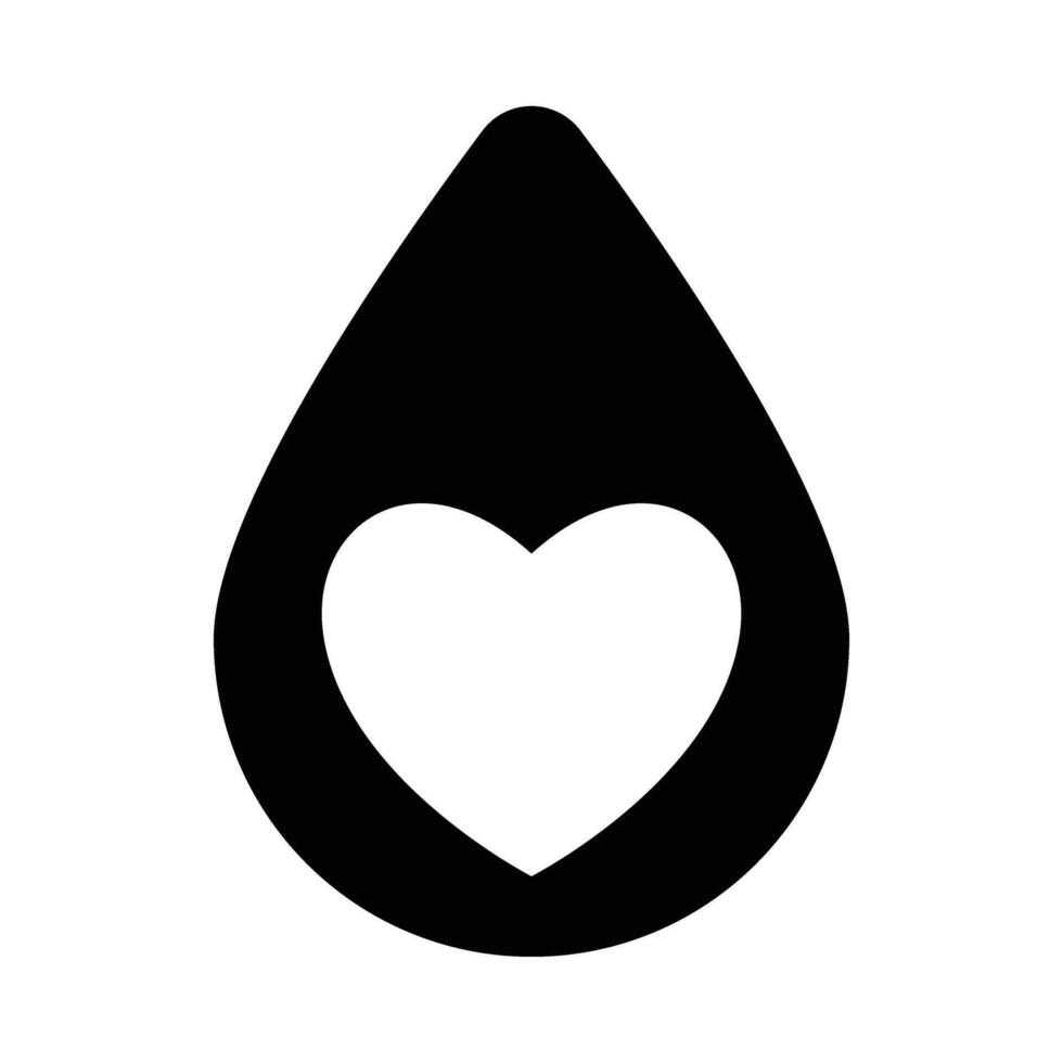 Blut Spende Vektor Glyphe Symbol zum persönlich und kommerziell verwenden.