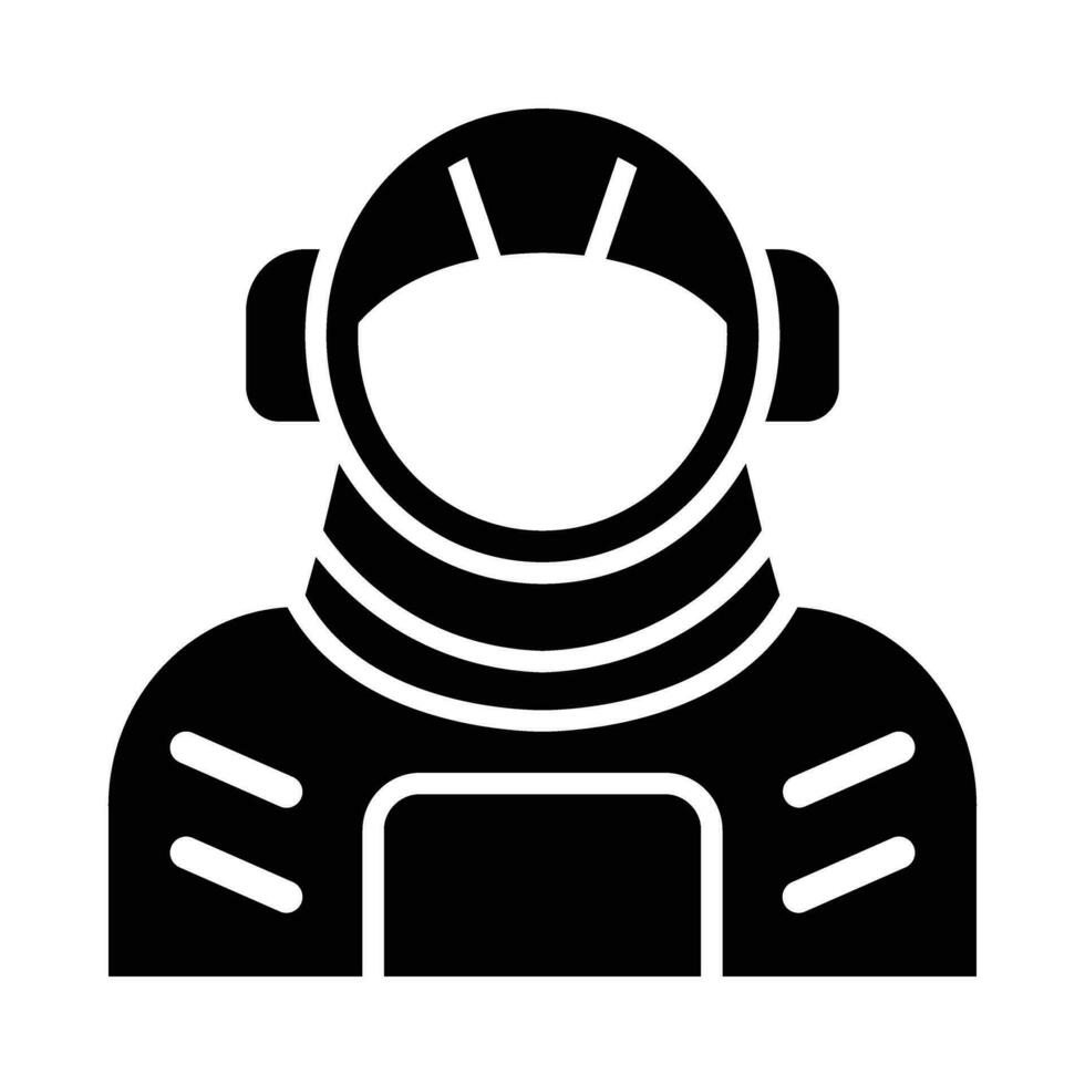 Kosmonaut Vektor Glyphe Symbol zum persönlich und kommerziell verwenden.