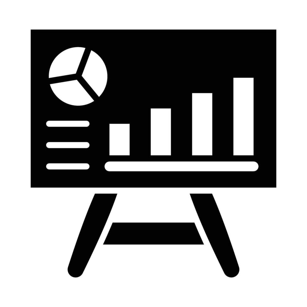 Diagramm Vektor Glyphe Symbol zum persönlich und kommerziell verwenden.