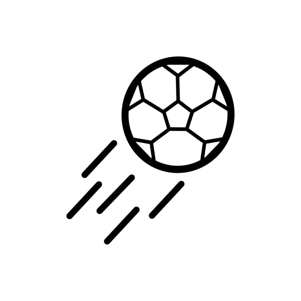 Fußball Symbol auf ein Weiß Hintergrund vektor