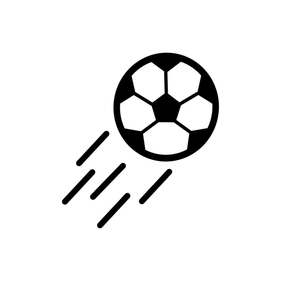 Fußball Symbol auf ein Weiß Hintergrund vektor