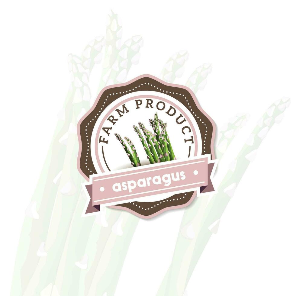 Obst und Gemüse Logo zum Lebensmittel, Landwirtschaft Shops, Verpackung und Werbung vektor