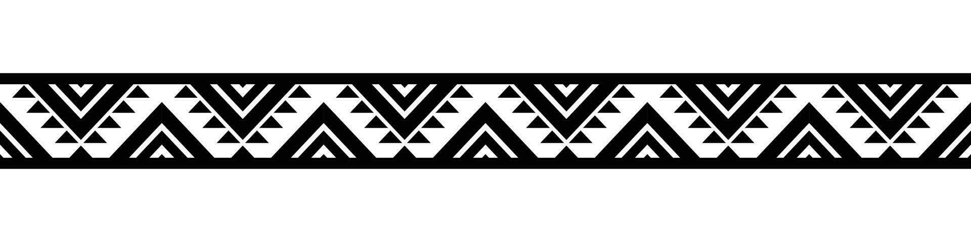 schwarz Grenze. aztekisch Stammes- nahtlos Muster im schwarz und Weiß. abstrakt ethnisch geometrisch Kunst drucken Design zum Textil- Vorlage, Stoff, Teppich, Ornament, Hintergrund, Hintergrund, Teppich. vektor