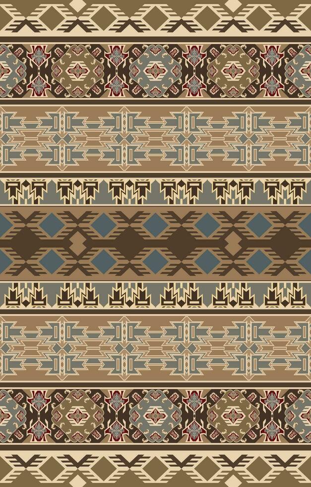Streifen. aztekisch Mosaik Teppich mit traditionell Volk geometrisch Muster. einheimisch amerikanisch indisch Decke. aztekisch Elemente. Maya Ornament. nahtlos Hintergrund. vektor