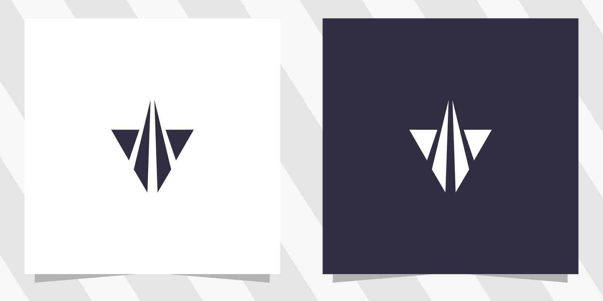Buchstabe V Logo-Design vektor