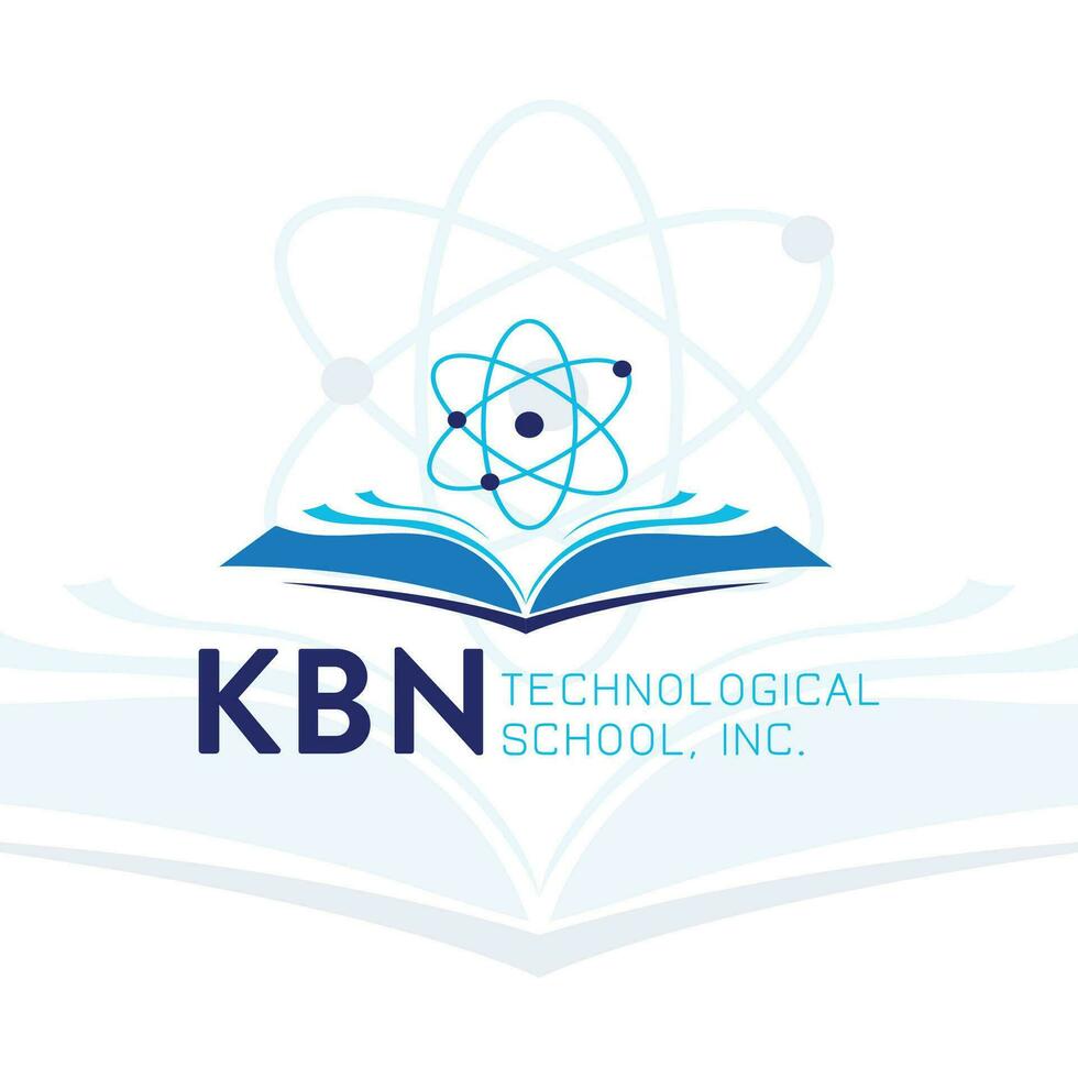diese ist ein kbn technologisch Schule Logo vektor