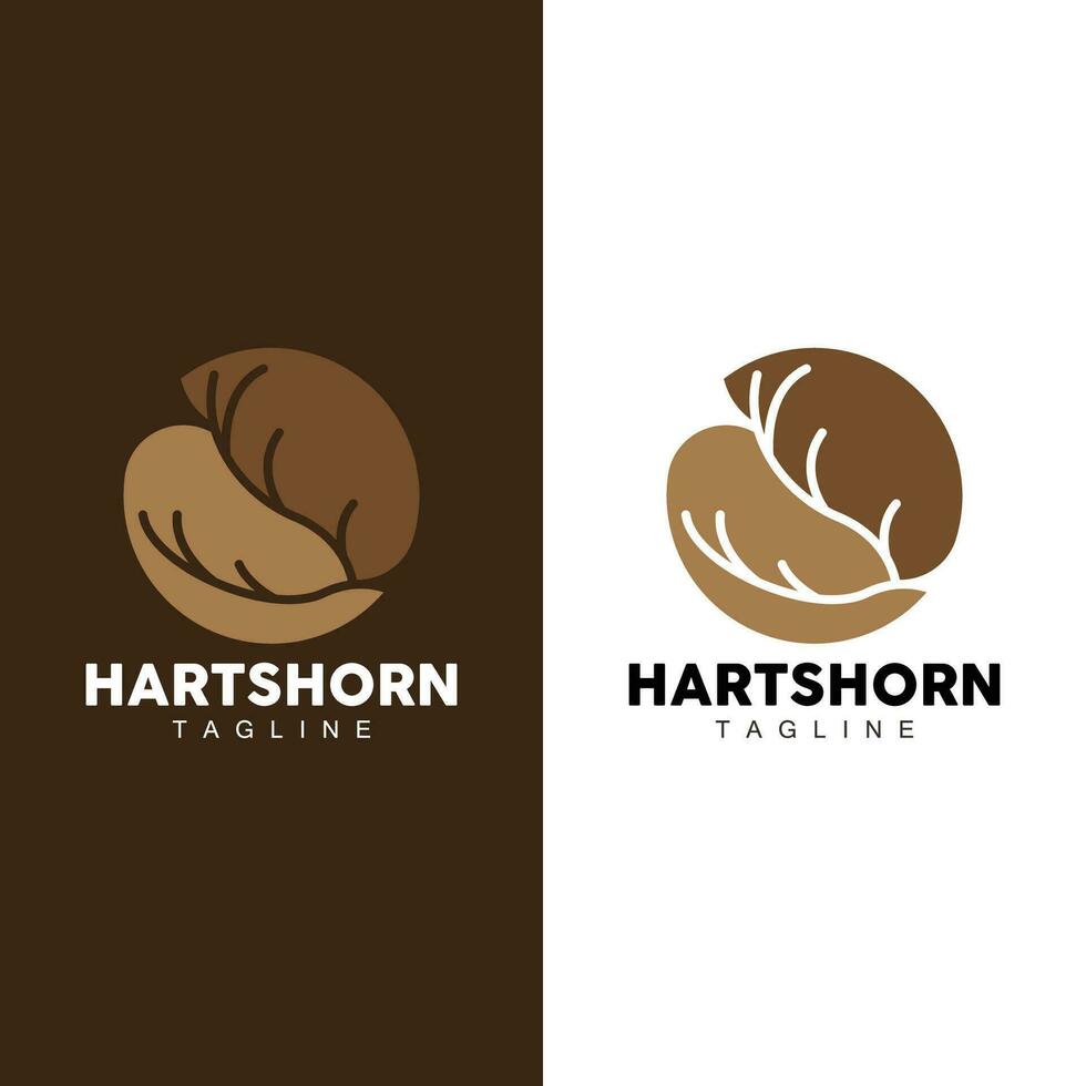 rådjur horn logotyp design horn djur- illustration minimalistisk enkel symbol ikon vektor