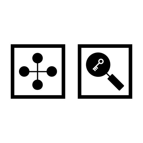 Satz von Vector SEO Search Engine Optimization Icons