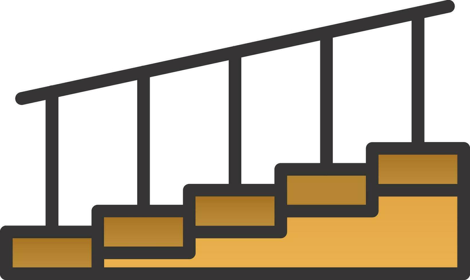 Treppen-Vektor-Icon-Design vektor