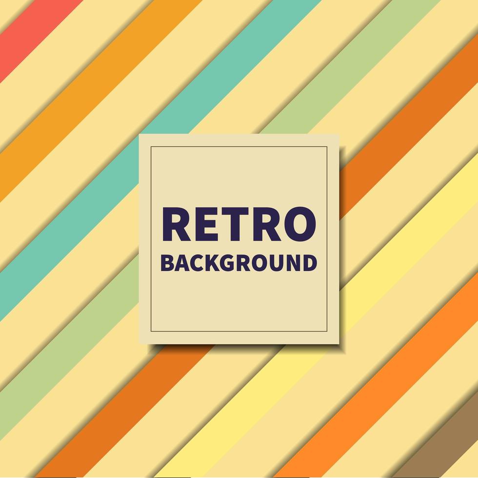 abstraktes Hintergrundmuster diagonaler Vintage-Retro-Farbstil-Hintergrund mit Platz für Ihren Text. vektor