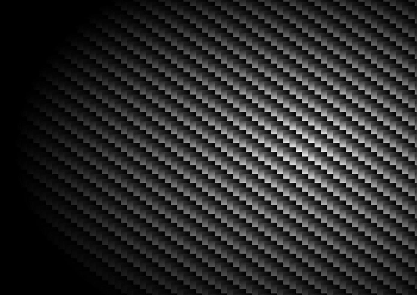 svart kolfiber bakgrund och textur med belysning. vektor