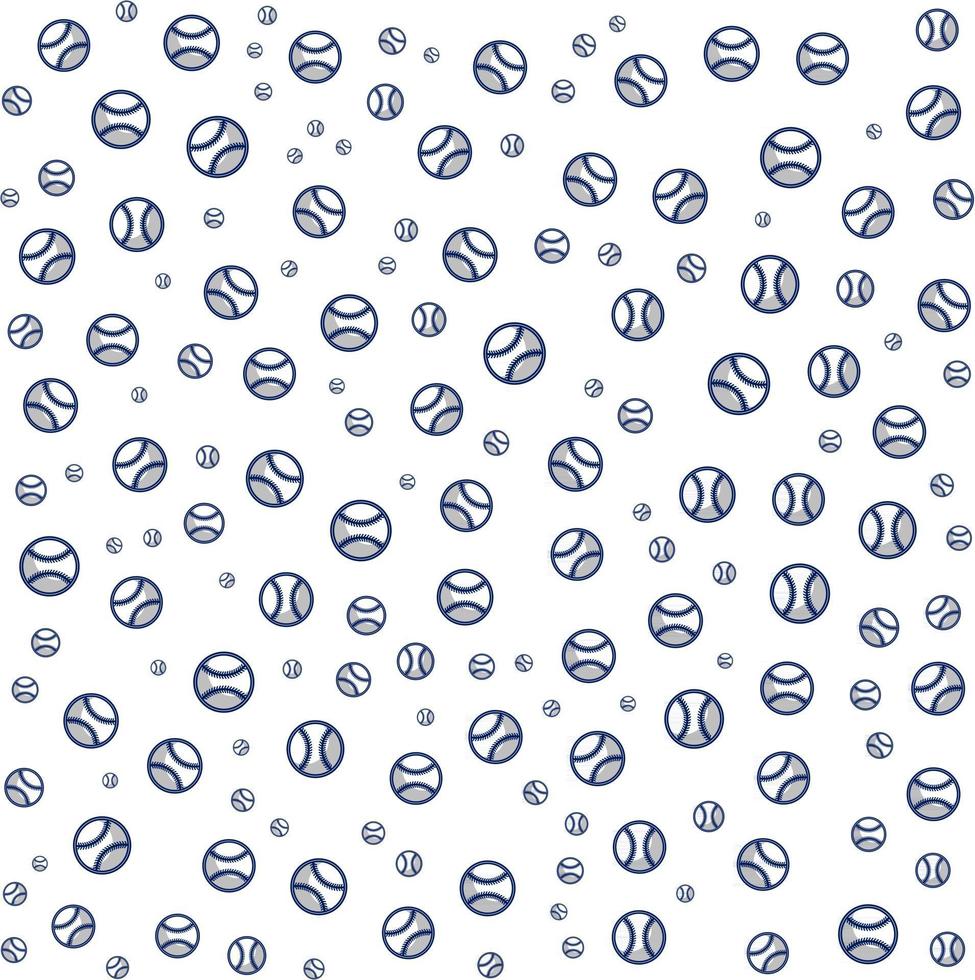Baseball-Muster-Hintergrund für Business-Broschüren-Cover-Design. Vektor-Banner-Poster-Vorlage vektor