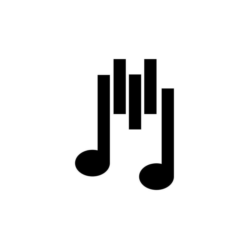 Musik- Logo Element Vektor , Vorlage Grafik , Klang und Melodie