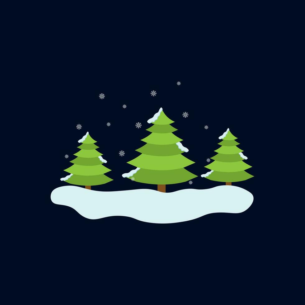 Schnee Baum Illustration Vektor