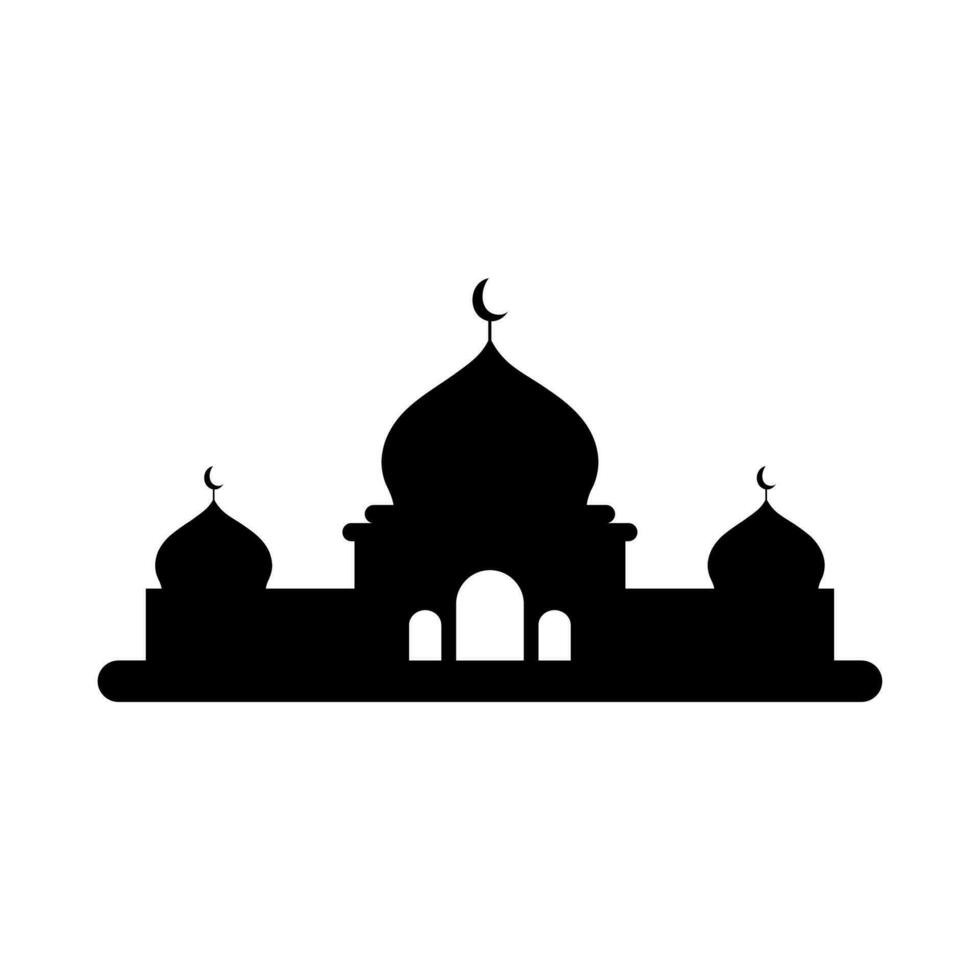 Moschee Silhouette Vektor , Moschee Element Logo Vektor