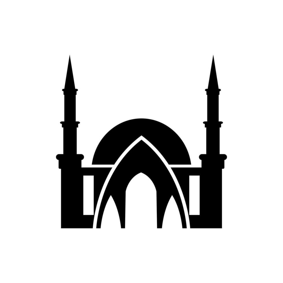 Moschee Silhouette Vektor , Moschee Element Logo Vektor