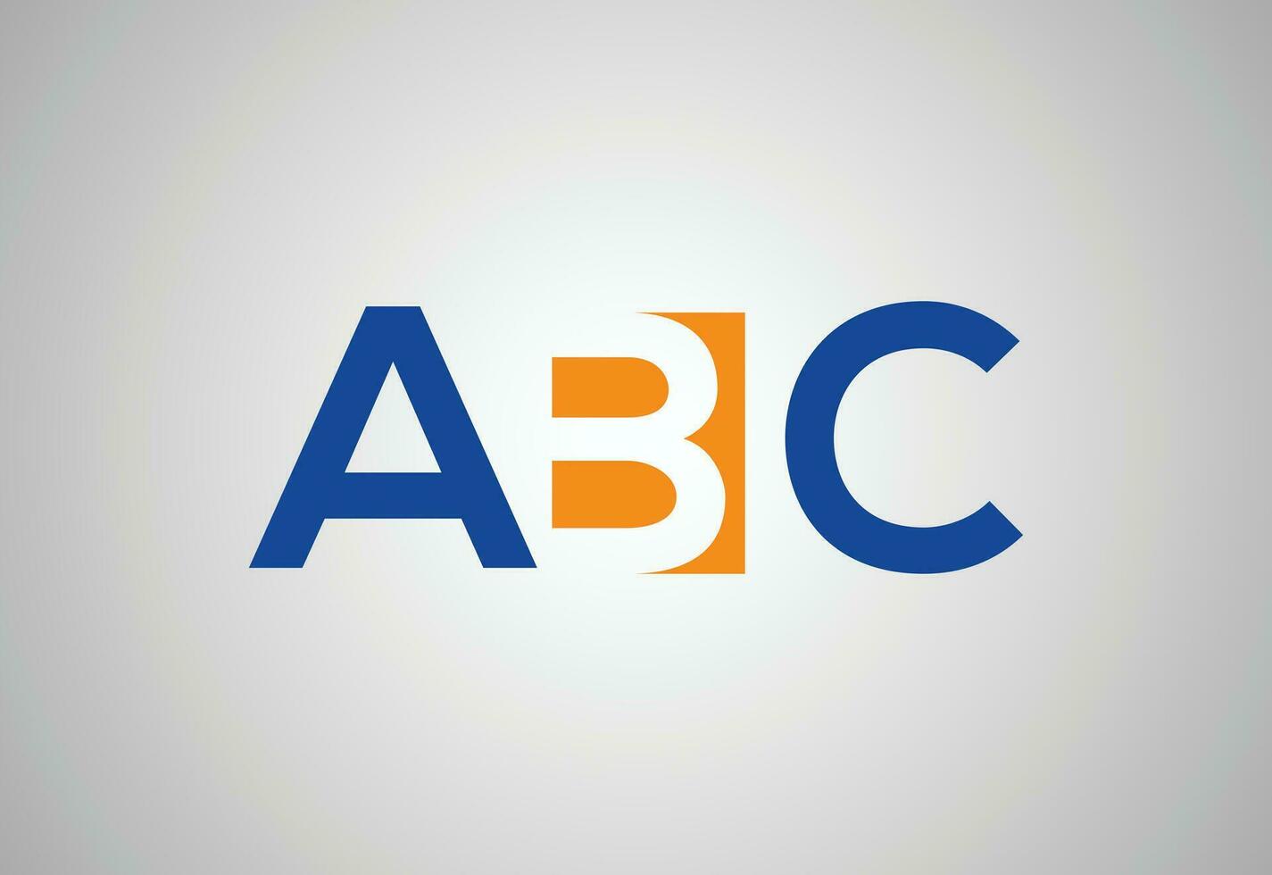 kreativ första ABC brev logotyp design, vektor design mall