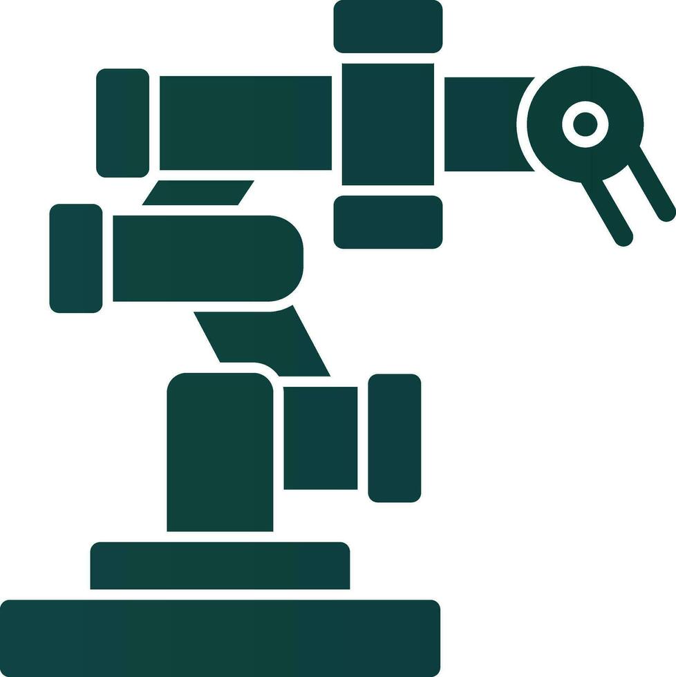 Roboterarm-Vektor-Icon-Design vektor