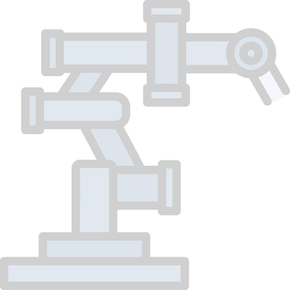 Roboterarm-Vektor-Icon-Design vektor