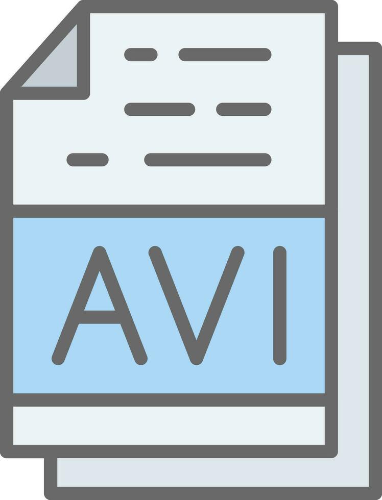 avi Datei Format Vektor Symbol Design