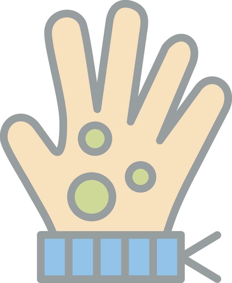 Handschuh-Vektor-Icon-Design vektor