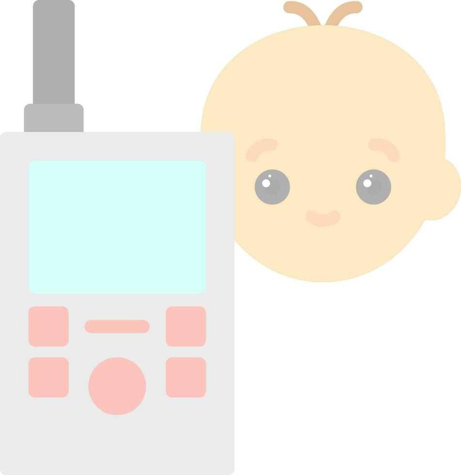 Babyphone-Vektor-Icon-Design vektor