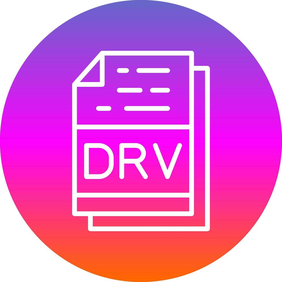 drv Datei Format Vektor Symbol Design