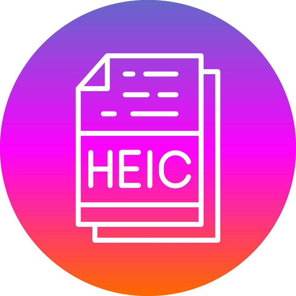 heic vektor ikon design