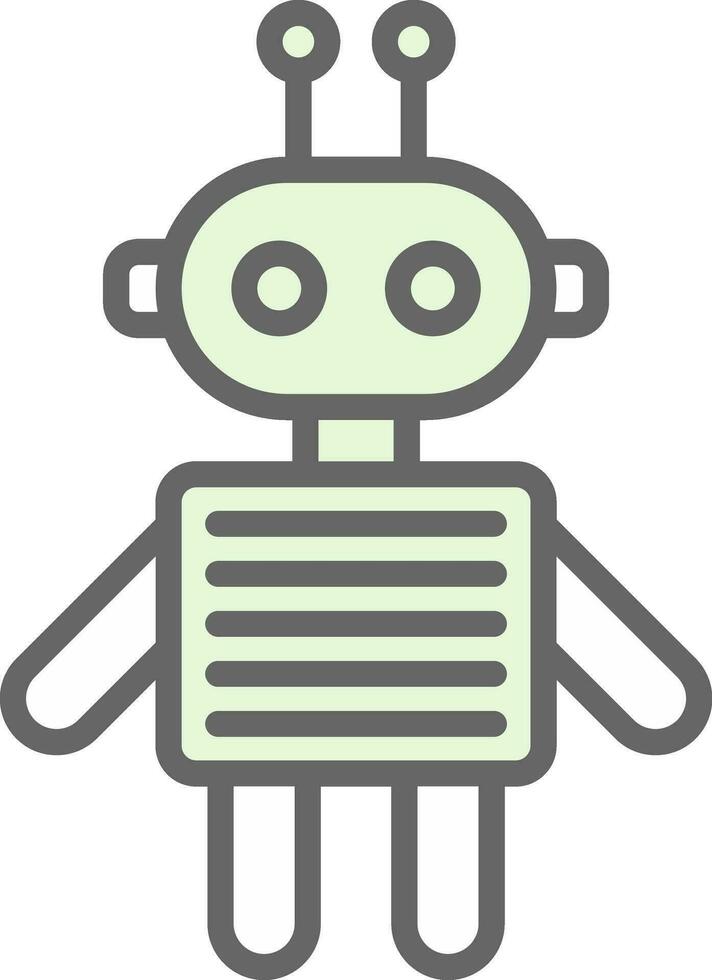 Roboter-Vektor-Icon-Design vektor